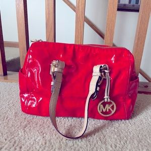 Michael Kors coral handbag
